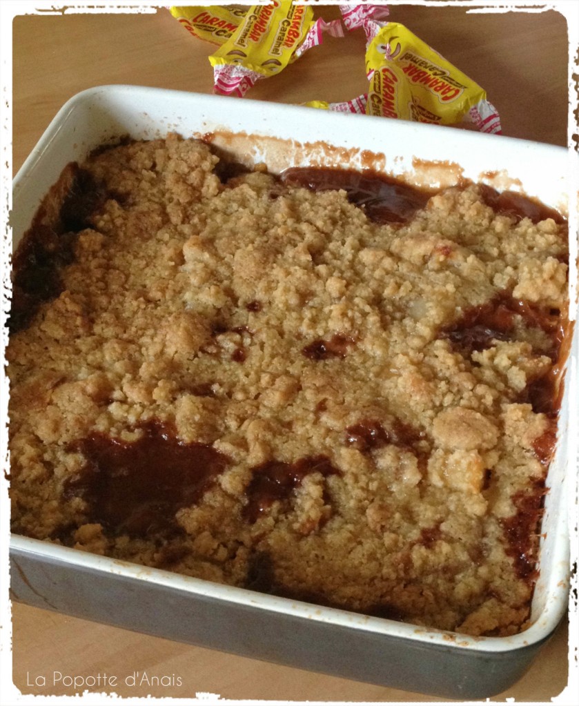 Crumble Pommes Poires Carambar